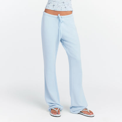 Drapey French Terry Straight Leg Pant