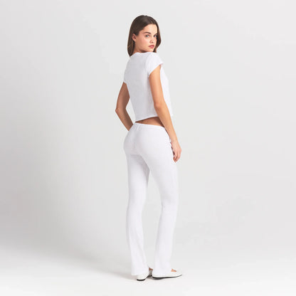 WORN IN JERSEY HEART STRAIGHT LEG PANT | SNOW
