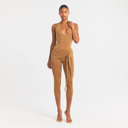 Cupro Jersey Wrap Capri