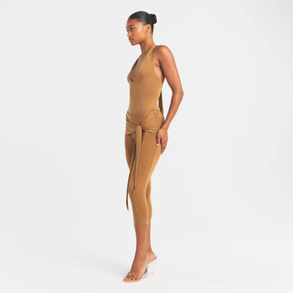 Cupro Jersey Wrap Capri