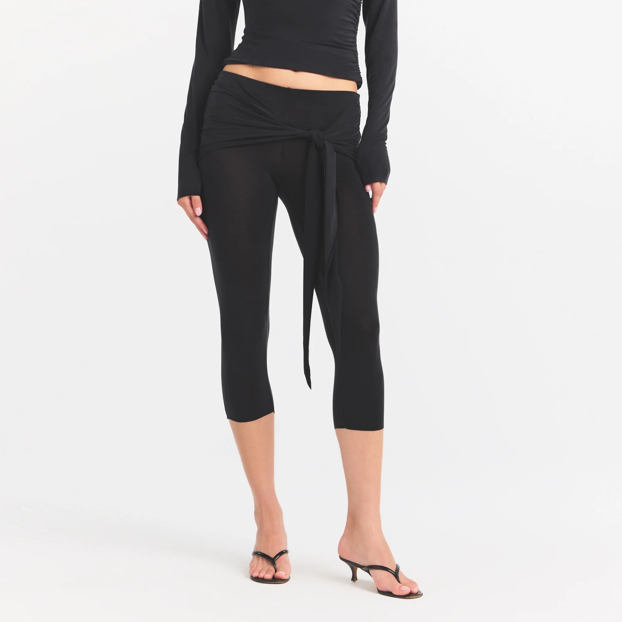 Cupro Jersey Wrap Capri