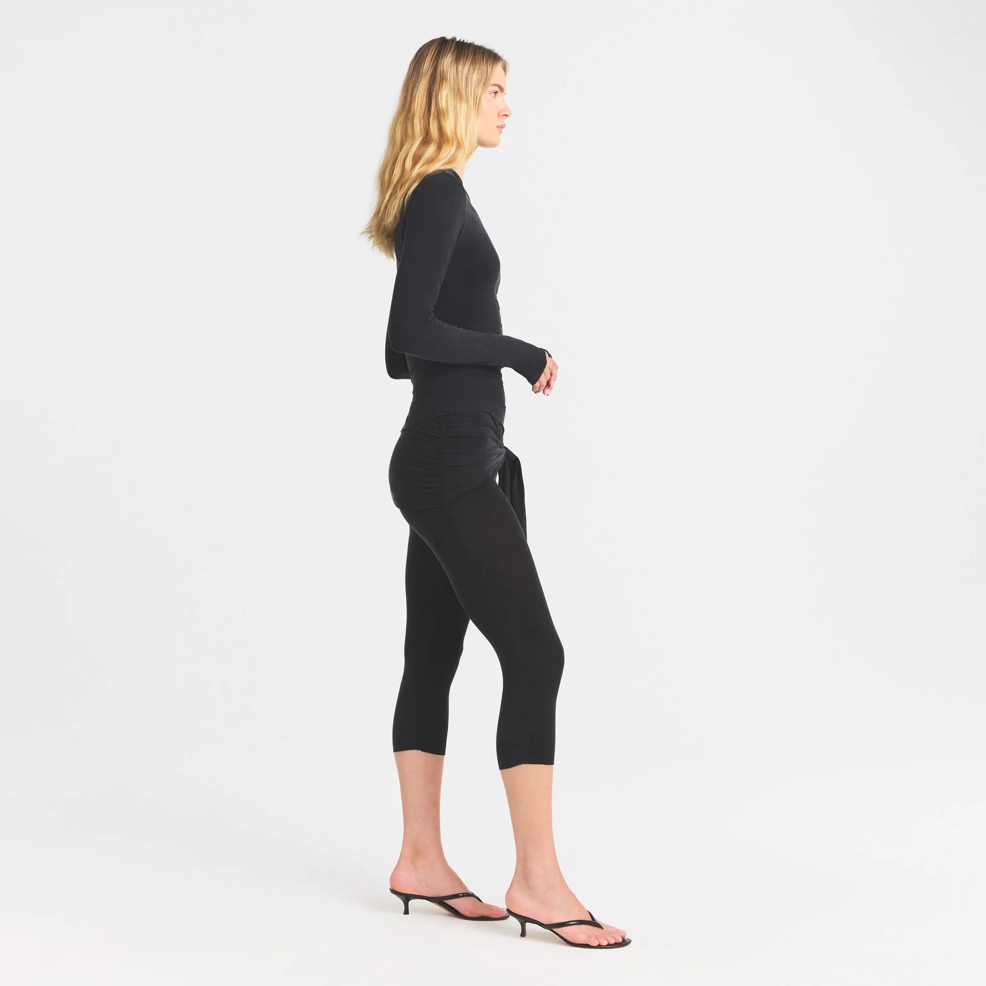 Cupro Jersey Wrap Capri