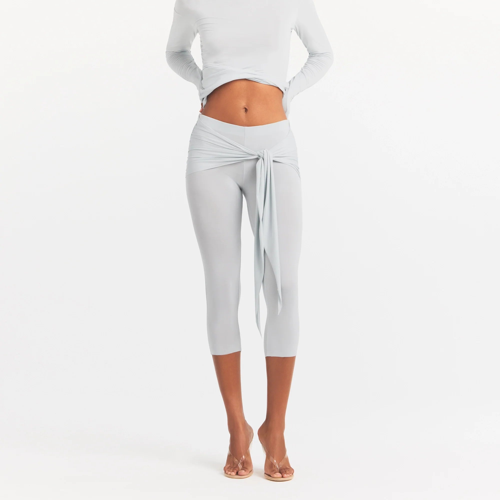 Cupro Jersey Wrap Capri