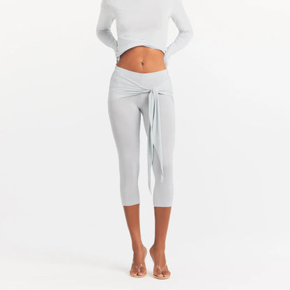 Cupro Jersey Wrap Capri