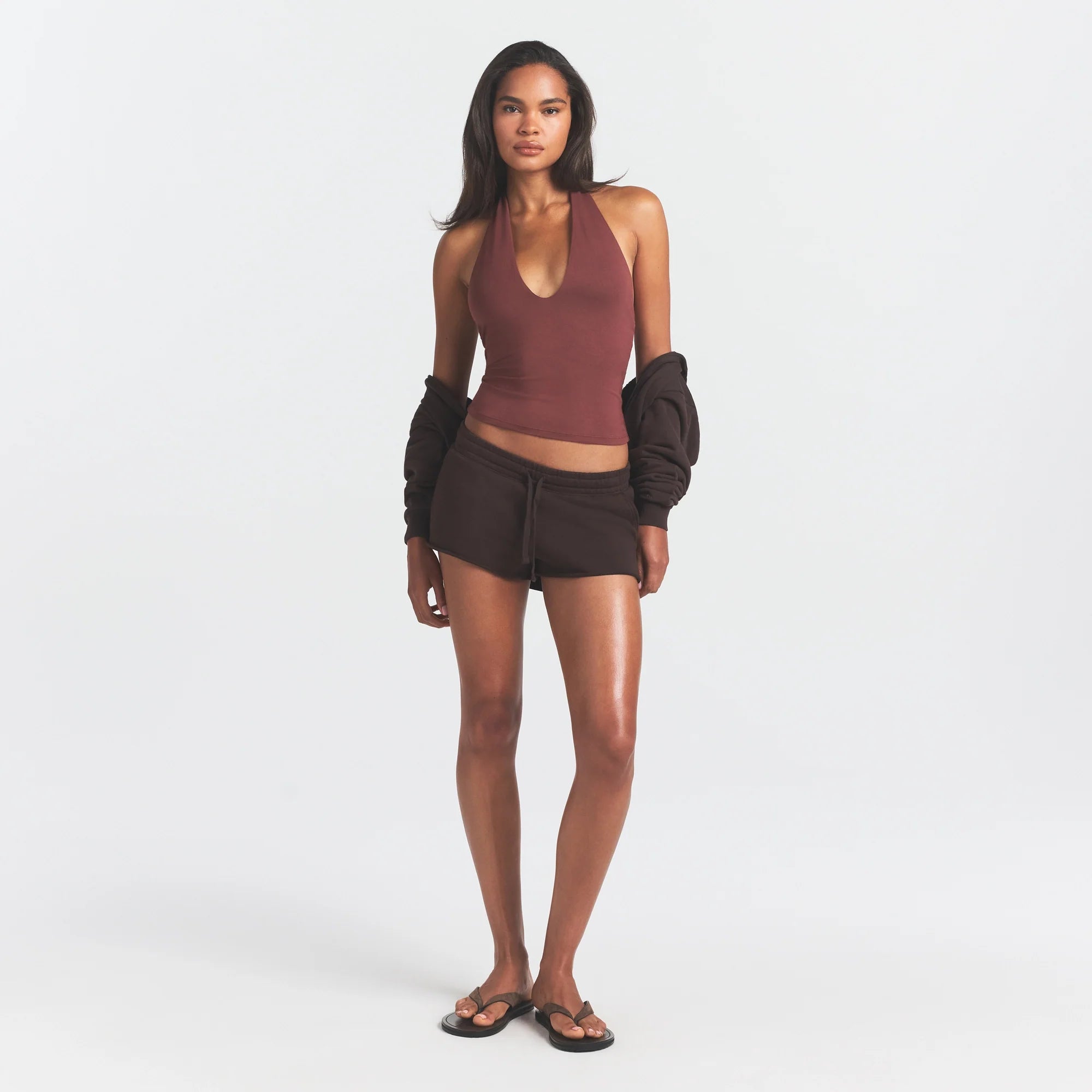French Terry Raw Edge Short