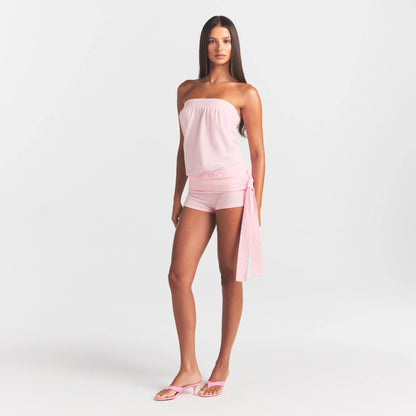 Cotton Jersey Foldover Short