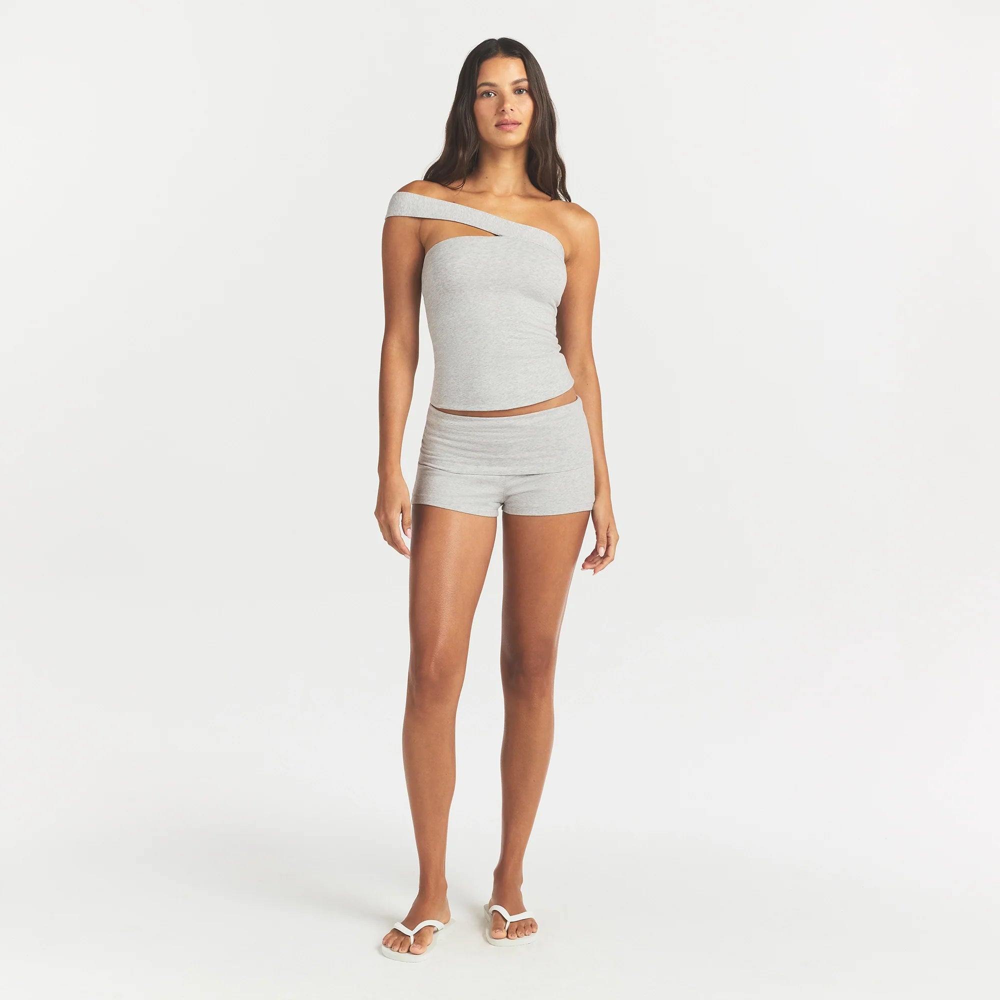 Cotton Jersey Foldover Short
