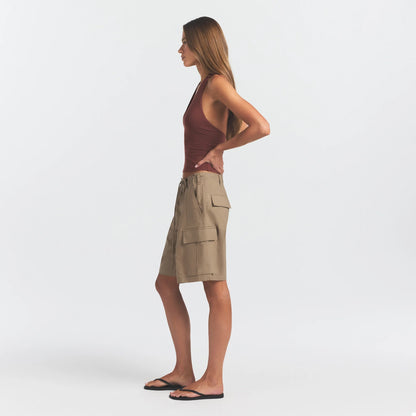 Woven Cotton Oversized Cargo Short