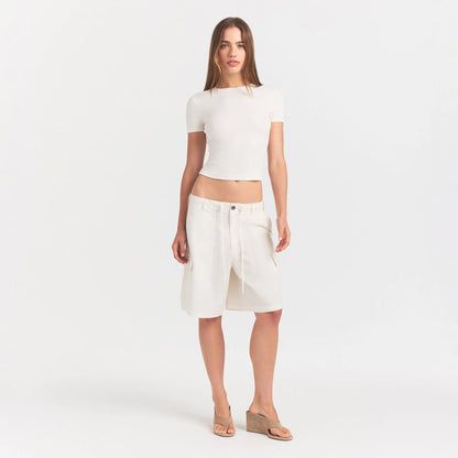 Woven Cotton Oversized Cargo Short