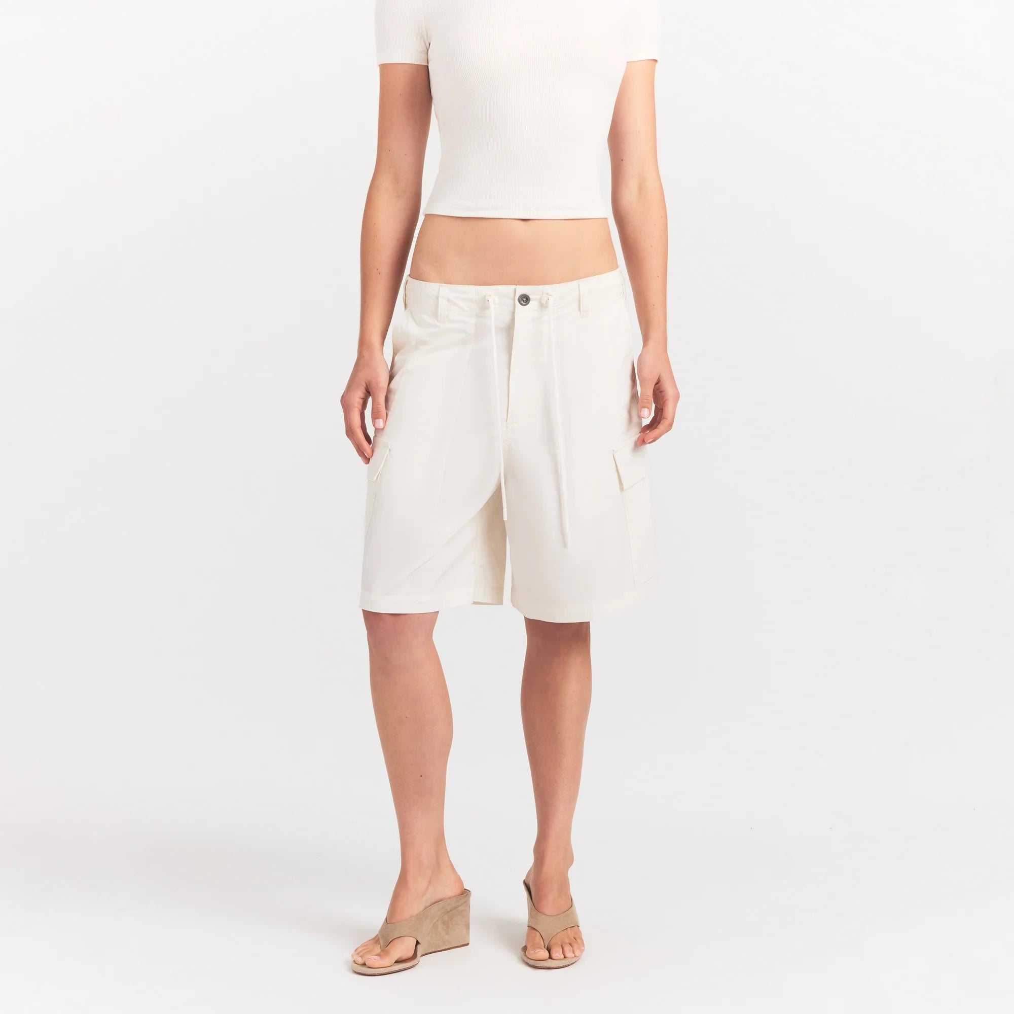 Woven Cotton Oversized Cargo Short