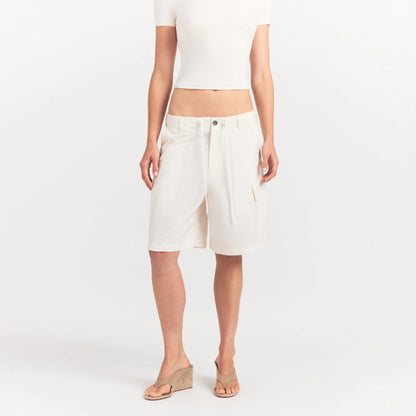 Woven Cotton Oversized Cargo Short