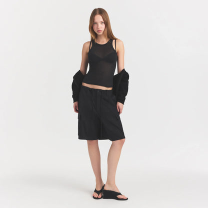 Woven Cotton Oversized Cargo Short
