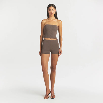 Refined Knit High-waisted Short