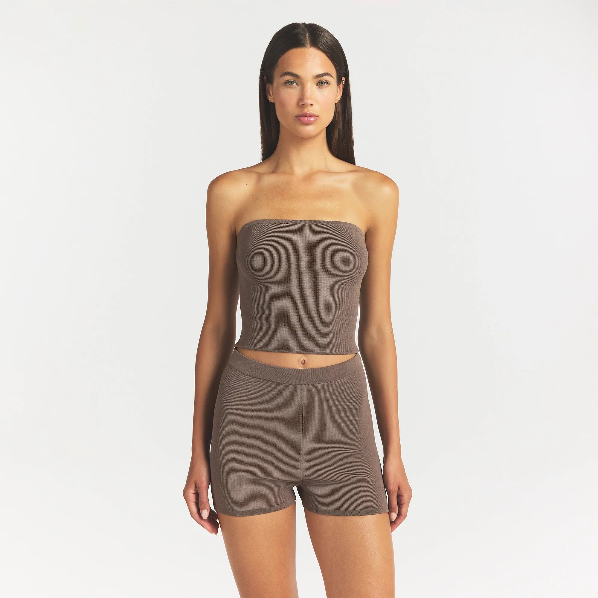 Refined Knit High-waisted Short