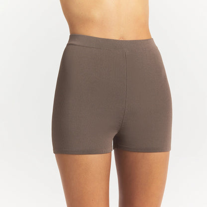 Refined Knit High-waisted Short
