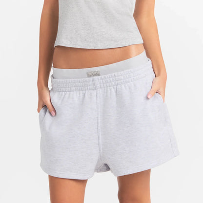 Cotton Fleece Double Waistband Short