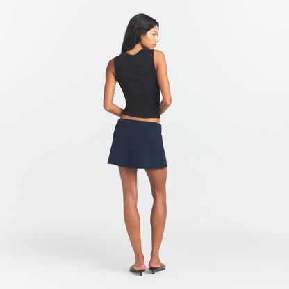 Drapey French Terry Mini Skirt