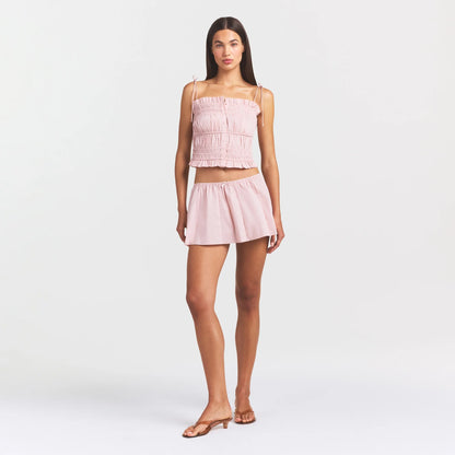 Poplin Apparel Mini Skirt