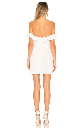 superdown Emery Off The Shoulder Dress in Ivory