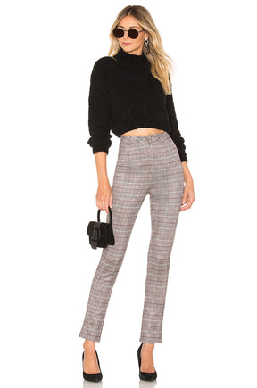 superdown Gia Long Sleeve Sweater in Black