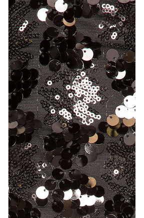 superdown Daphne Sequin Mini Skirt in Black Sequin