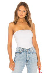 superdown Ally Tube Bodysuit in White
