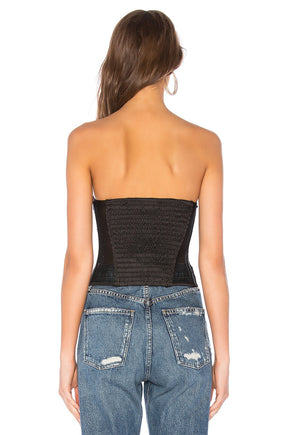 superdown Jeanine Mesh Corset in Black