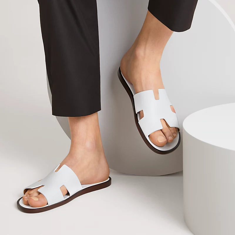 Hermès Oran Sandals – White