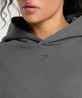 Gymshark Back Gains Graphic Hoodie - Graphite Grey