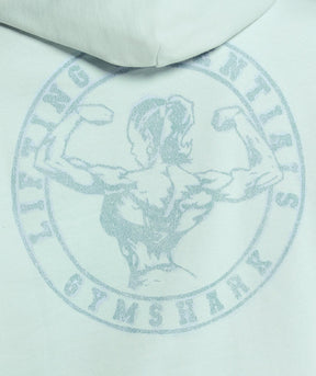 Gymshark Back Gains Graphic Hoodie - Morning Blue