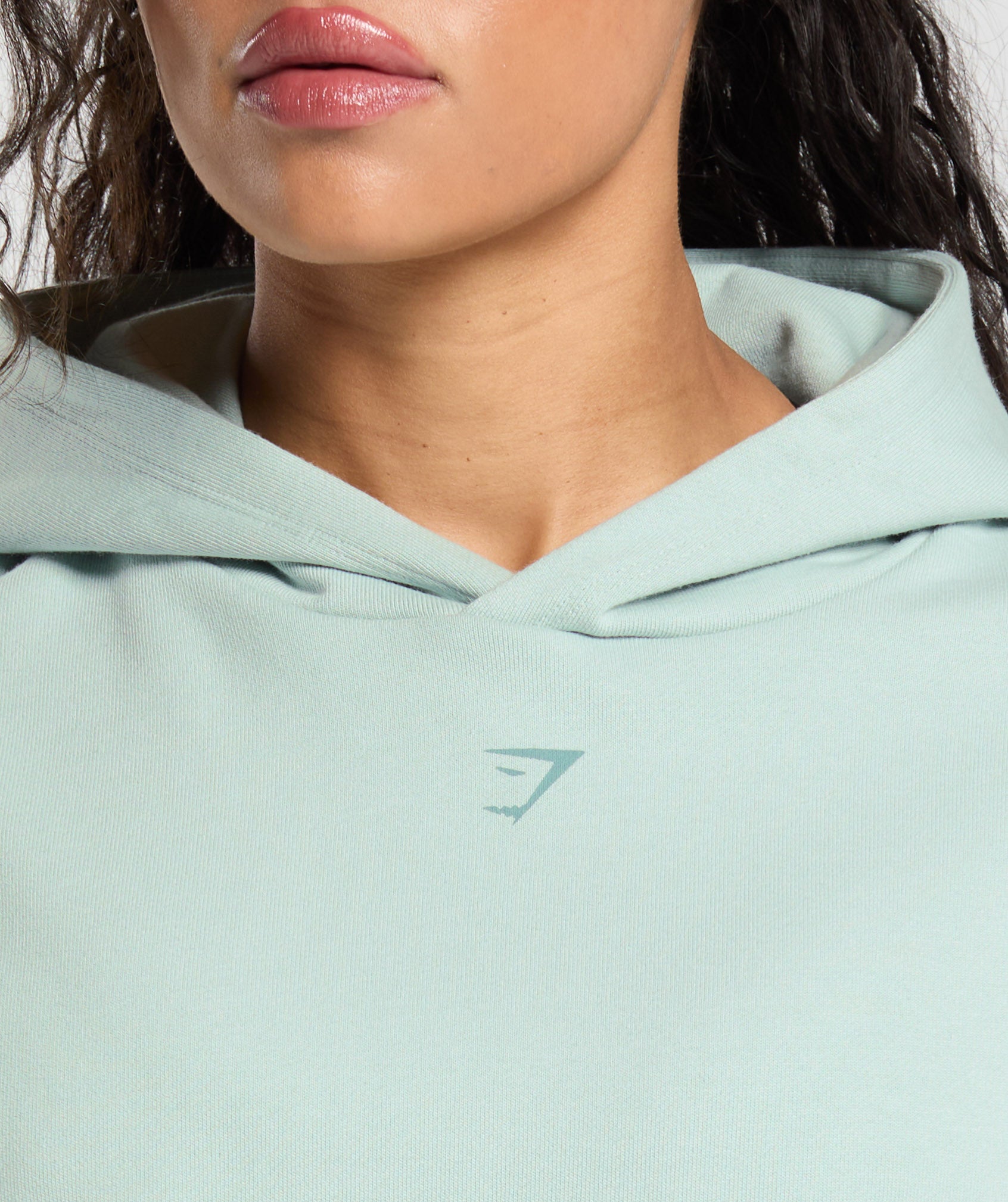 Gymshark Back Gains Graphic Hoodie - Morning Blue