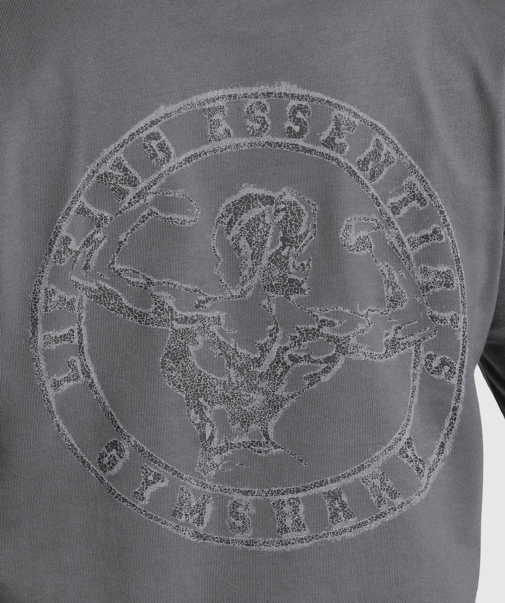Gymshark Back Gains Graphic Oversized Tee - Graphite Grey