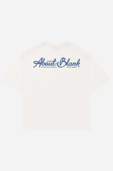 Banner t-shirt - oat/estate blue