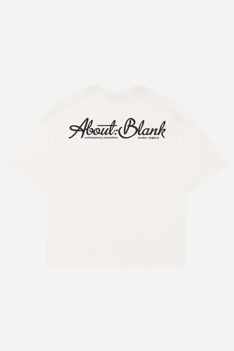 Banner t-shirt - oat/black