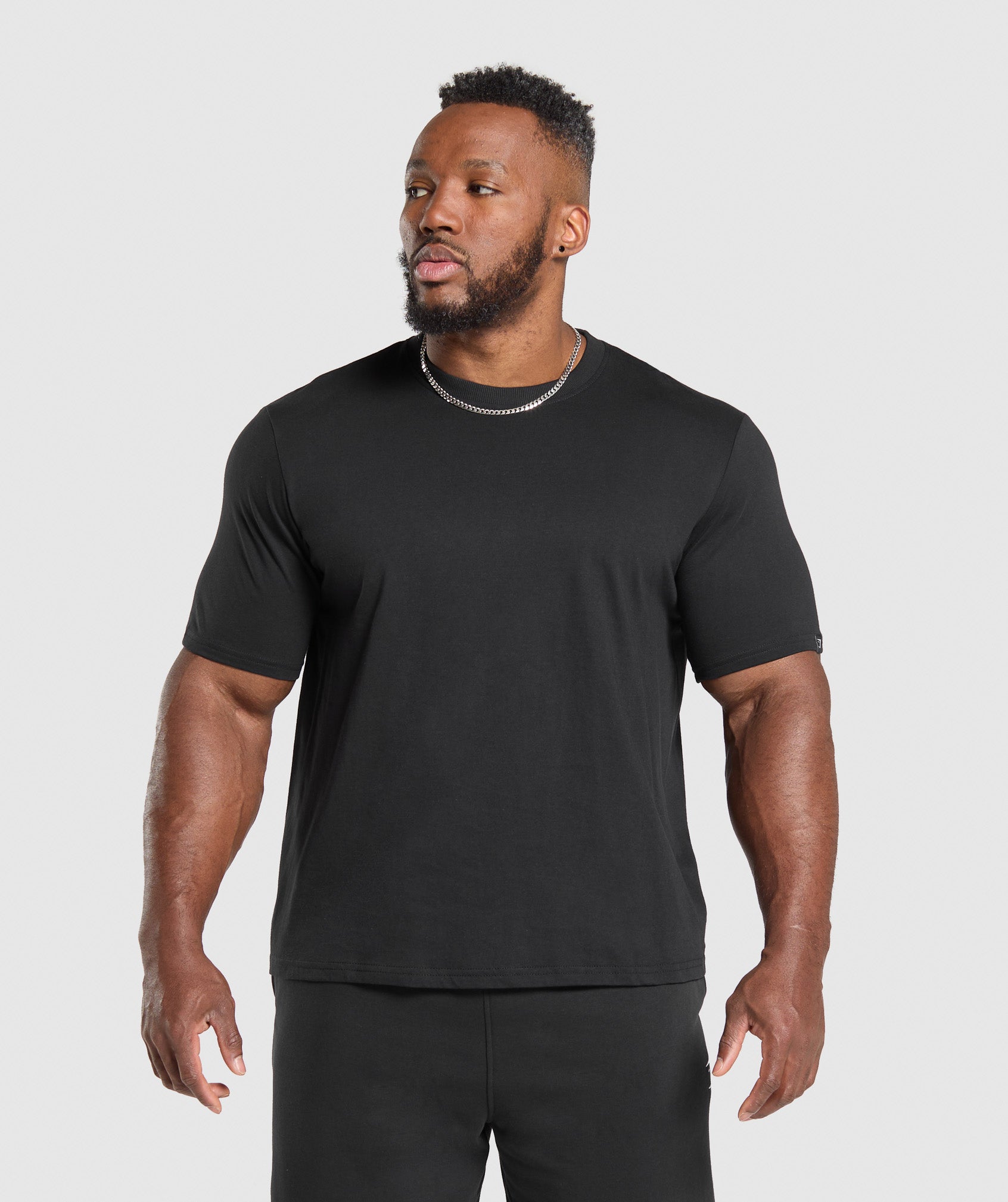 Gymshark T-Shirt 2 Pack - Black/Light Grey Marl