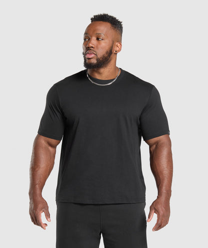 Gymshark T-Shirt 2 Pack - Black/Light Grey Marl