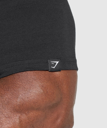 Gymshark T-Shirt 2 Pack - Black/Light Grey Marl