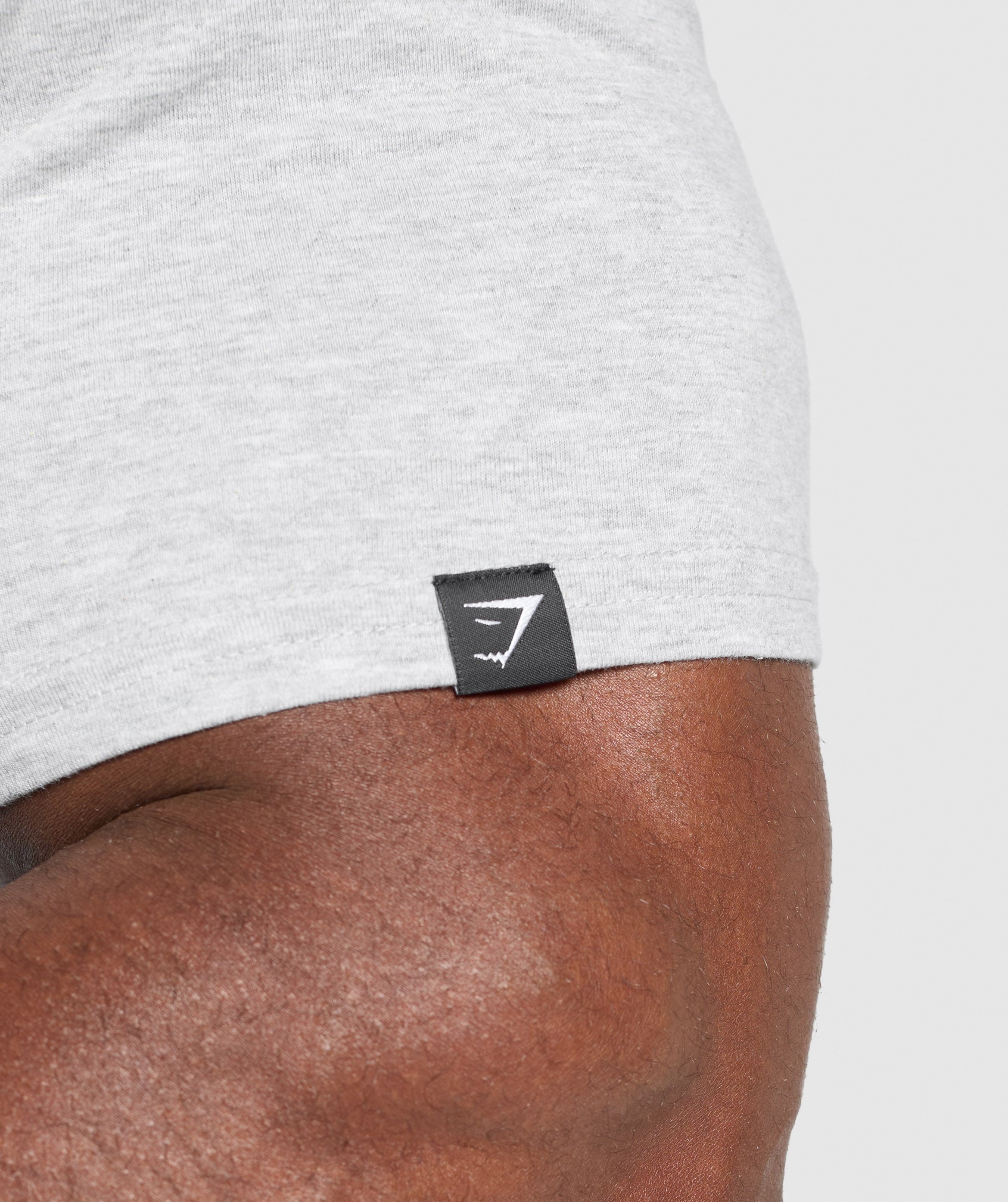 Gymshark T-Shirt 2 Pack - Black/Light Grey Marl