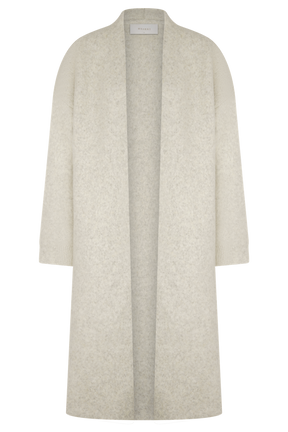 Benson Maxi Knit Cardigan - Cream Marle