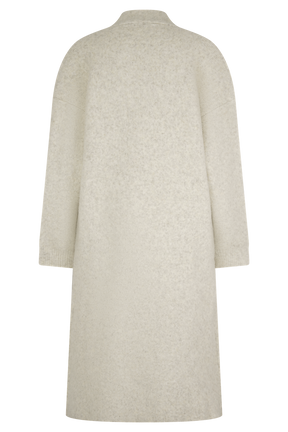 Benson Maxi Knit Cardigan - Cream Marle