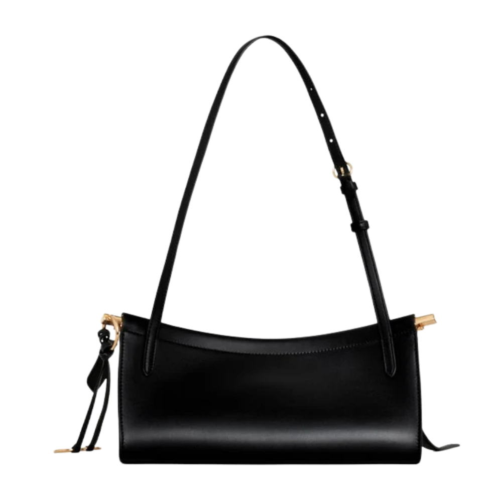 Black Le Click East West Small Shoulder Bag
