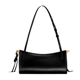Black Le Click East West Small Shoulder Bag