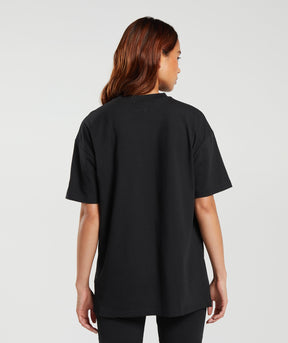 Gymshark Block Oversized T-Shirt - Black