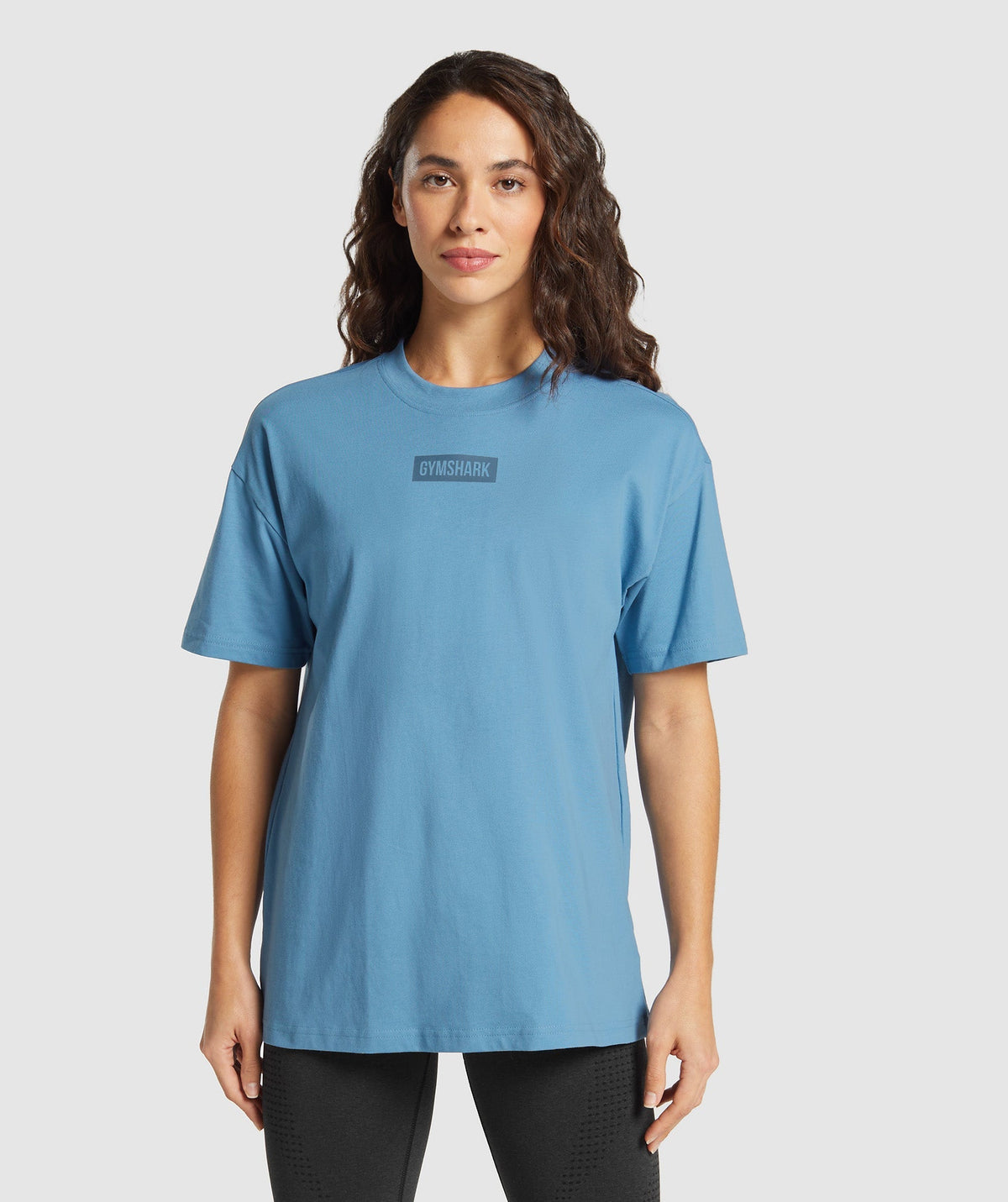 Gymshark Block Oversized T-Shirt - Classic Blue