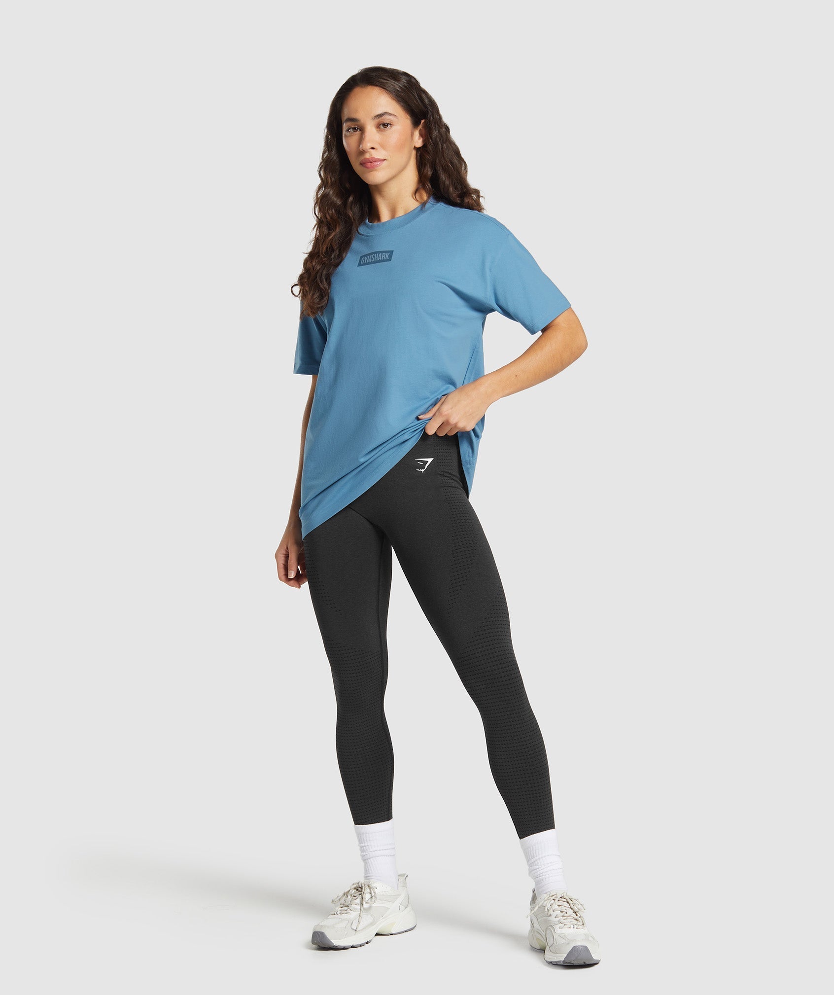 Gymshark Block Oversized T-Shirt - Classic Blue