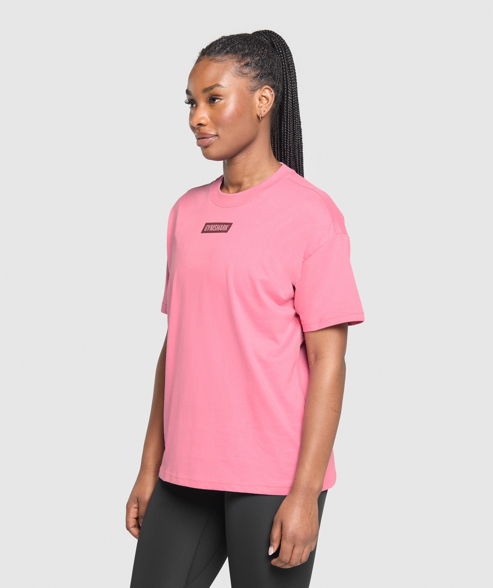 Gymshark Block Oversized T-Shirt - Sunset Pink