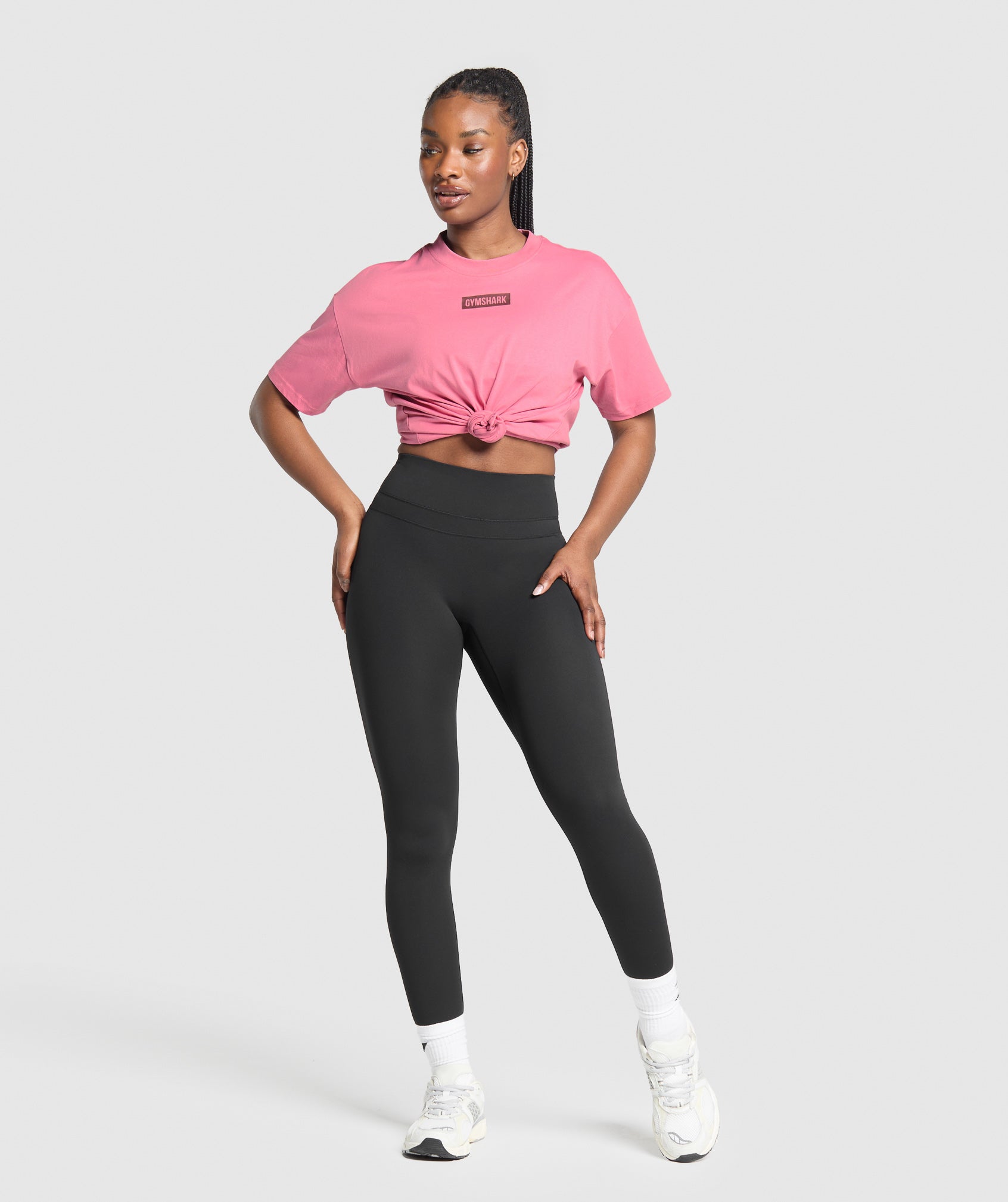 Gymshark Block Oversized T-Shirt - Sunset Pink