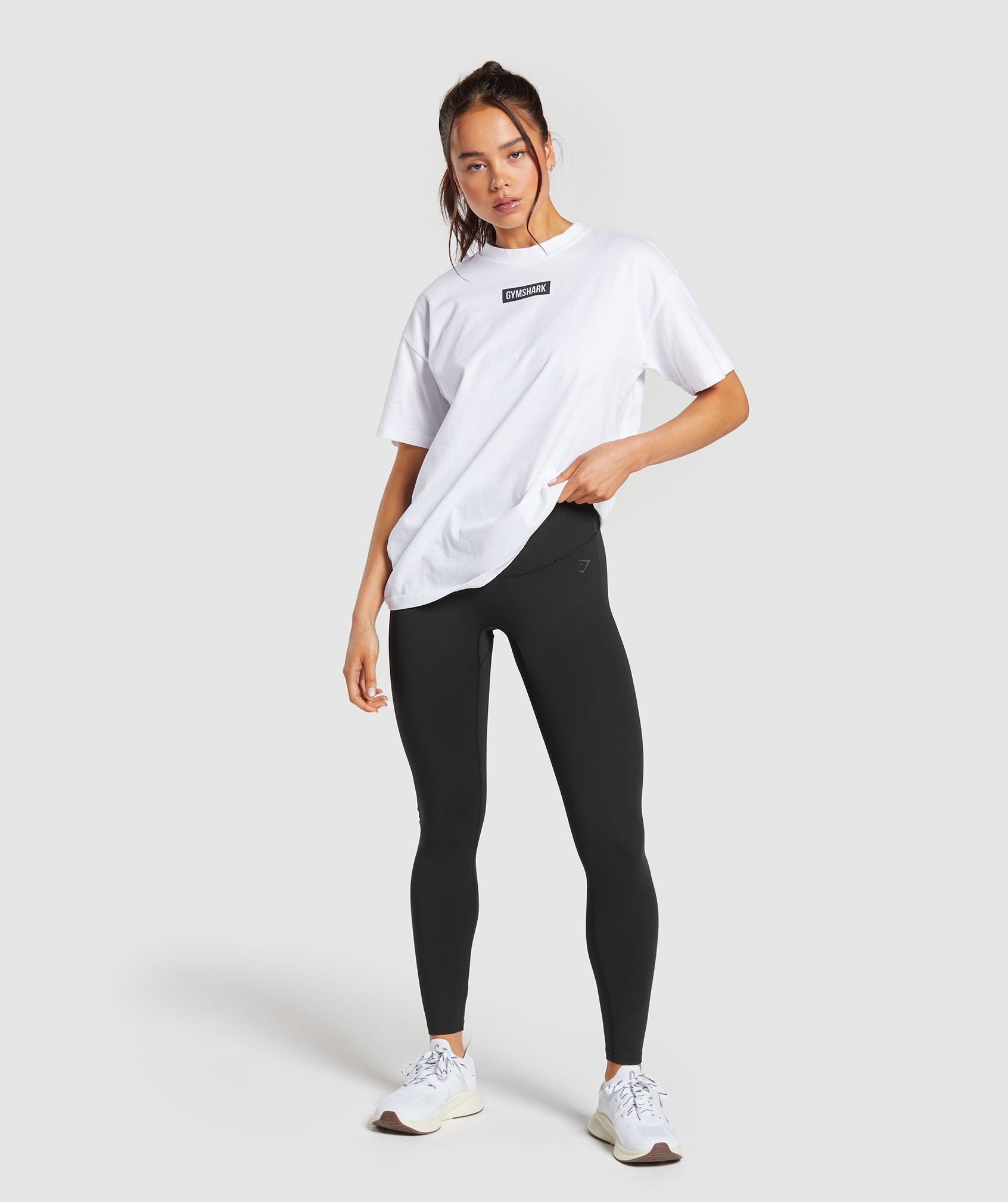 Gymshark Block Oversized T-Shirt - White