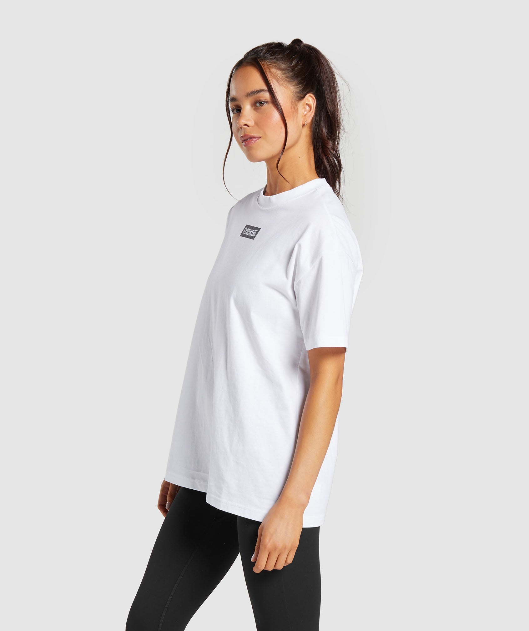 Gymshark Block Oversized T-Shirt - White