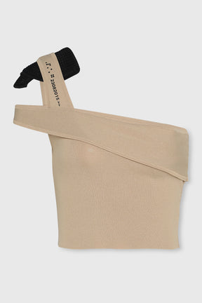 CROSSOVER ONE SHOULDER TOP W/ SHOULDER PAD